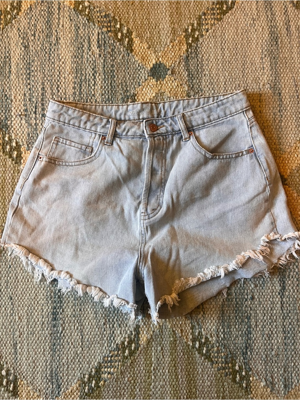 Light Blue Women's Denim Cutoff Shorts -  Wild Fable